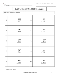 Ccss 2 Nbt 7 Worksheets Addition And Subtraction Within
