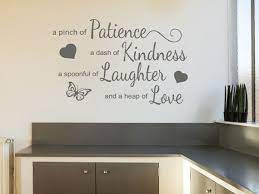 Kitchen Wall Quote A Pinch Of Patience
