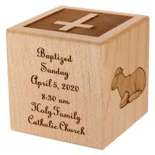 personalized baptism block craft e family
