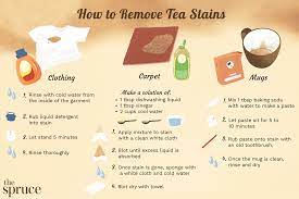 how to remove tea stains