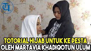 tutorial hijab pesta cara pakai jilbab
