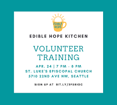 edible hope kitchen volunteer training