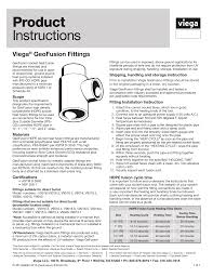 Geofusion Product Instructions Manualzz Com