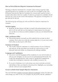 Need Objective In Resume Remarkable Resume Examples Objectives