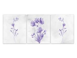 Purple Decor Flower Wall Art