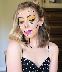 pop art makeup halloween tutorial