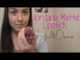 beautyjoint jordana matte lipstick haul