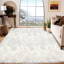 latepis 6x8 rug faux fur sheepskin rug