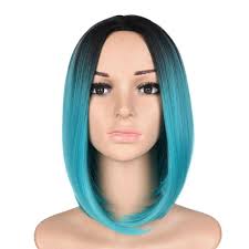 This expressive cold color type is characterized by contrasts in appearance: Blue Ombre Wig For Women Short Wig Bob Wig Synthetic Hair Heat Resistant Black To Teal Blue Synthetic None Lace Wigs Aliexpress