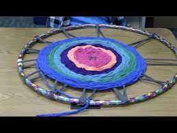 artpocalypse weaving with a hula hoop