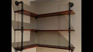 making black iron pipe shelves you