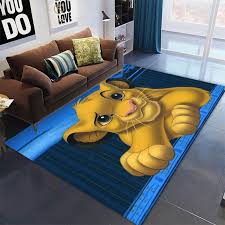 3d cartoon character floor carpet mat