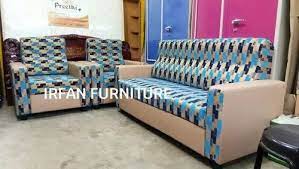 blue wooden sofa set cotton size