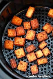 crispy air fryer tofu sweet and