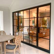 Luxury House Interior Metal Glass Doors