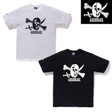 Details About A Bathing Ape Mens X Neighborhood Bape Nbhd Tee 2colors From Japan New
