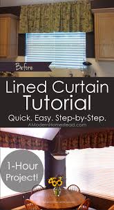 quick and easy lined curtains