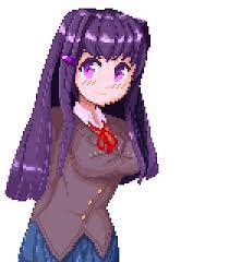Not necessarily the stabbing, just the dialogue. Yuri Gif Ddlc