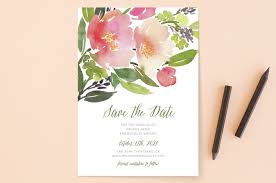 Watercolor Floral Save The Date Cards By Yao Cheng Design Minted