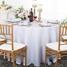 poly flax polyester tablecloths