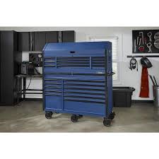 tool cabinet set in matte blue