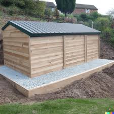 build a shed base on uneven ground