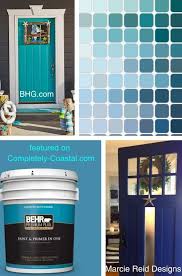 Blue Front Doors With Coastal Curb Appeal