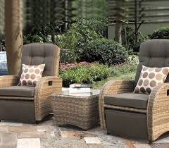 Perfect for your family bbq. Bellevue 2 Seater Reclining Rattan Furniture Set Reclining Rattan Chairs