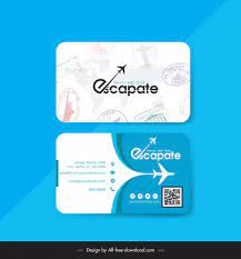 travel agency business card templates