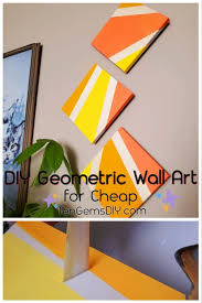 Colorful Diy Geometric Wall Art On A