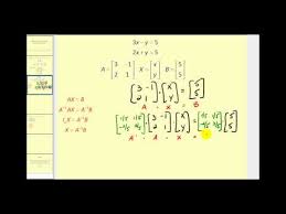 matrix equation for a linear system
