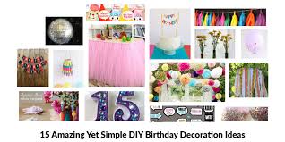 simple diy birthday decoration ideas