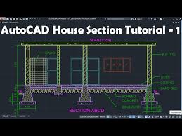 Autocad House Section Drawing Tutorial