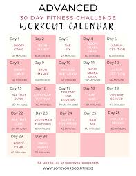30 day advanced home workout challenge