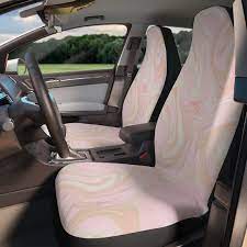 Pink Psychedelic Car Seat Covers Set