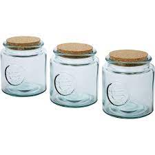 Recycled Glass Jar Set