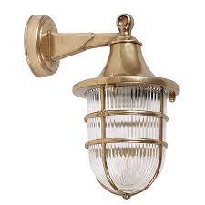 Exterior Nautical Style Wall Light In Brass