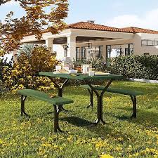 Outdoor Resin Picnic Table 4 Seat Chair