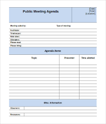 50 Meeting Agenda Templates Pdf Doc Free Premium Templates