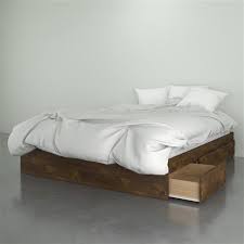 nexera contemporary bed 3 drawers