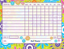 Kids Behavior Charts Seasons Theme Kid Pointz
