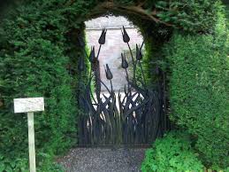 elegant gates to the walled garden