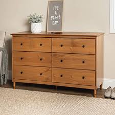 That's why hardware is included so that you can attach the chest of. Amazon Com Walker Edison Wood Dresser Bedroom Storage Drawer Organizer Closet Hallway 6 Caramel Brown Furniture Decor
