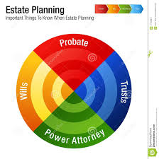 Estate Planning Legal Business Chart Stock Vector