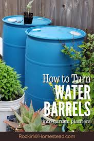 turn used plastic water barrels into