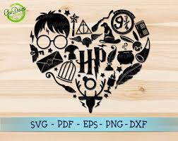 Harry Potter Heart Svg File Harry Potter Clip Art Harry