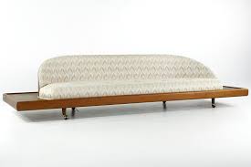 mid century walnut sofa ebay