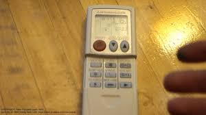 air conditioner remote control heat and