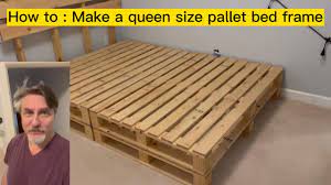 queen pallet bed frame