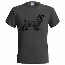 Cocker Spaniel Dog Sketch Mens T Shirt Pet Canine Present Art Animal Cool Casual Pride T Shirt Men Interesting T Shirts T Shirt Buy Online From